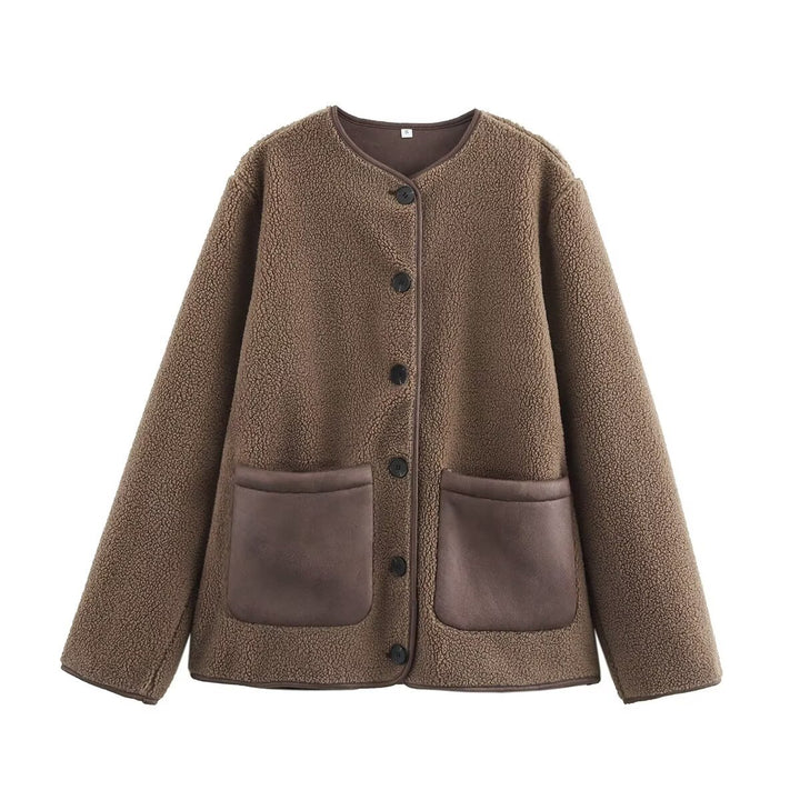 Veste en polaire pour femmes avec poches pratiques et détails boutonnés Chic & Stil
