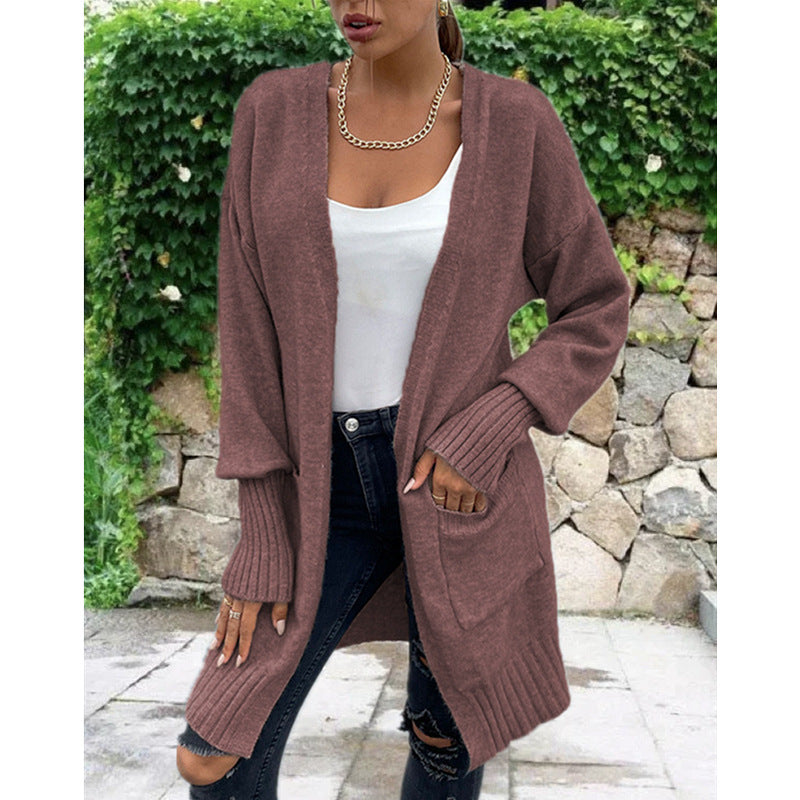 Ladies Chunky Knit Cardigan Lune London