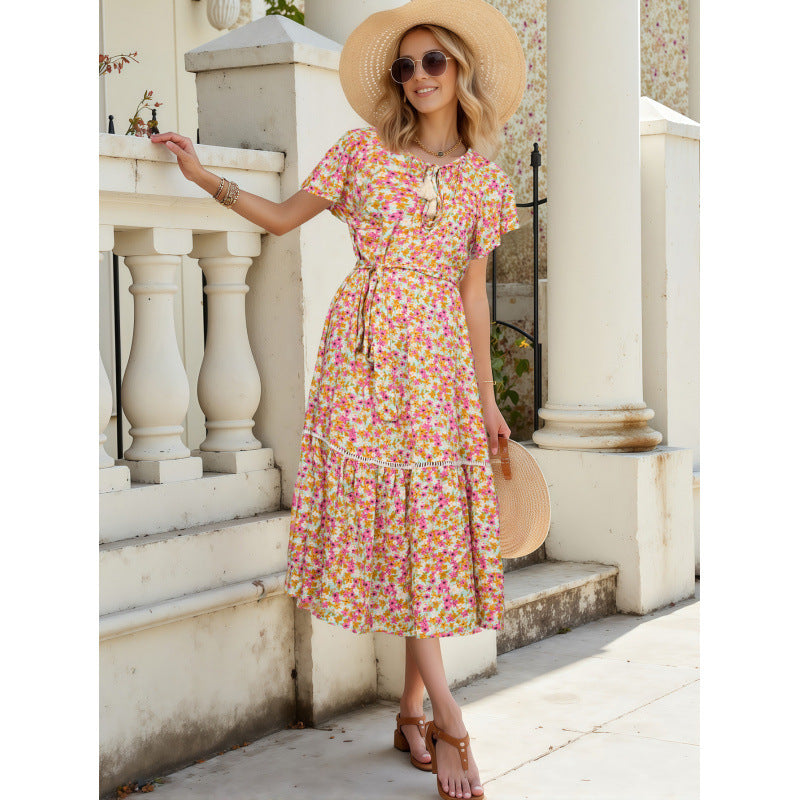 Chic and Stylish Floral Ruffle Maxi Dresses for Women