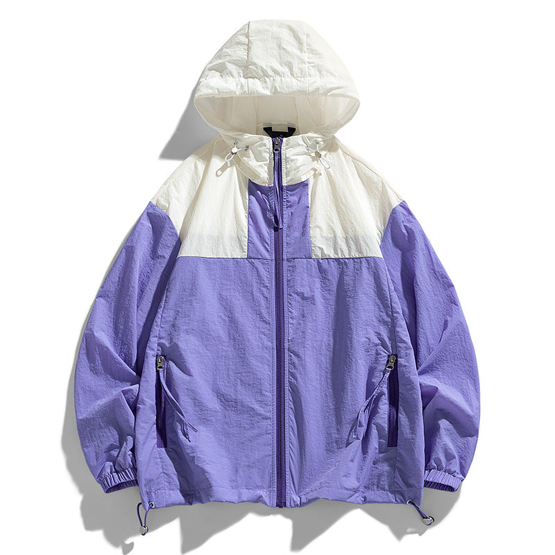 Wind-resistant women's leisure jacket with adjustable hood collar Lune London