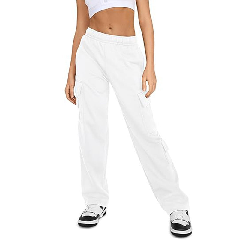Cargo jogger pants for women with side pockets Lune London