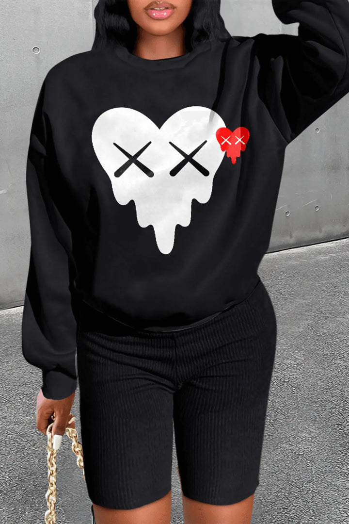 Men's sweatshirt with creative heart graphic Lune London