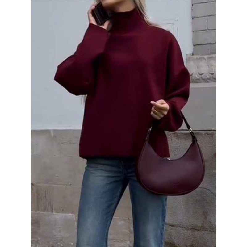 Comfortable oversized knit sweater for women with a loose fit Lune London