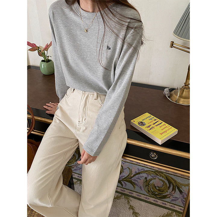 Women's casual long sleeve shirt with minimalist details Chic & Stil