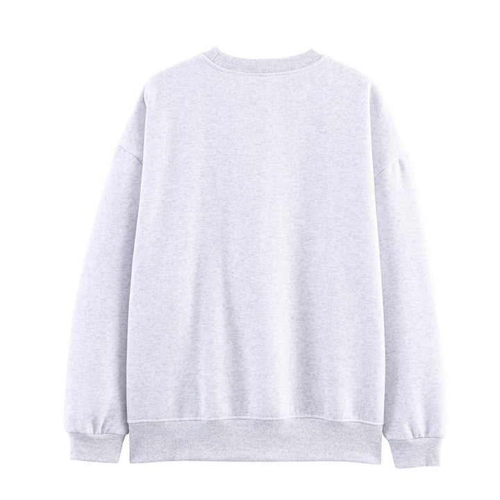 Casual women's sweater with playful graphic print and relaxed fit Chic und Style