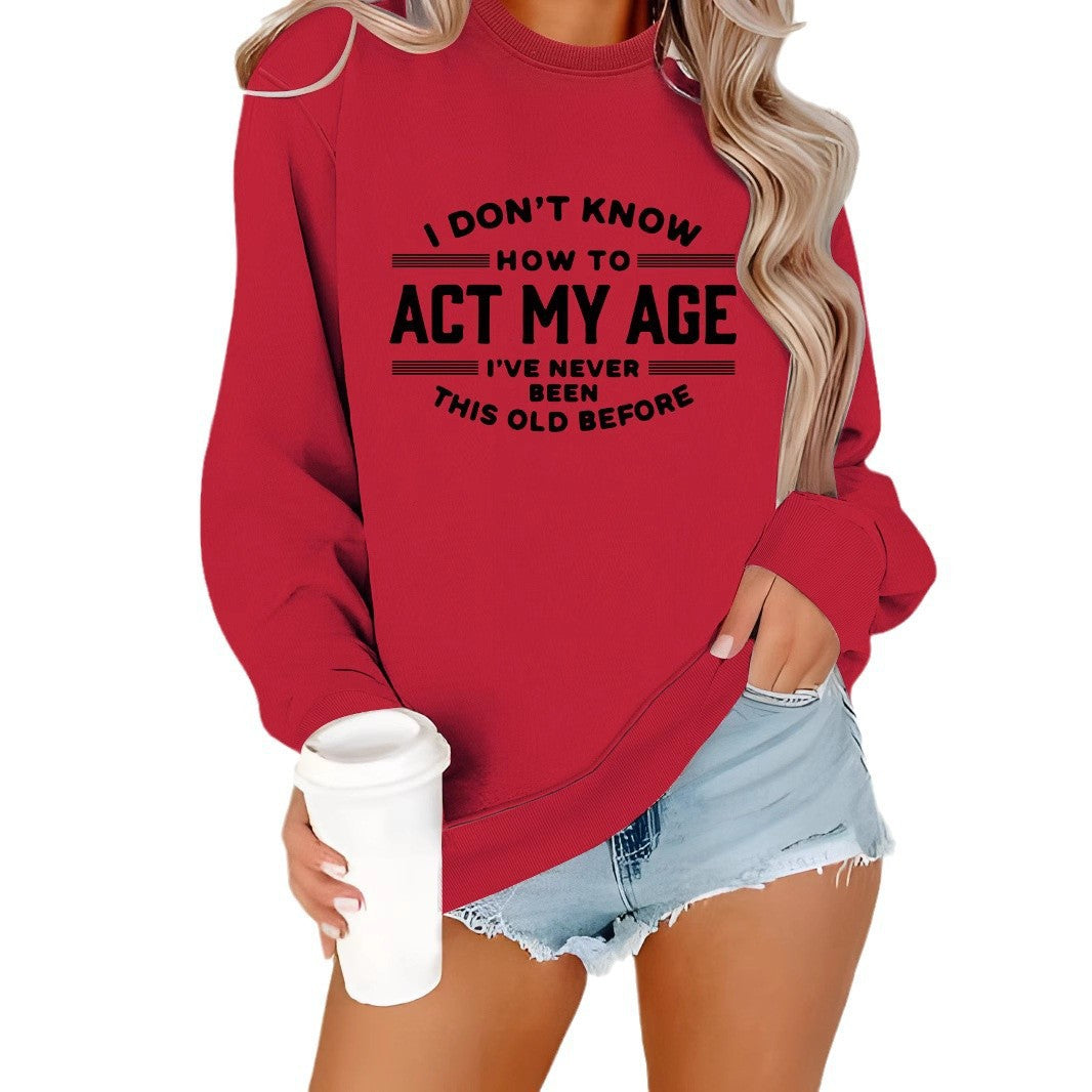 Sweatshirt pour femmes avec impression humoristique et coupe décontractée Chic & Stil
