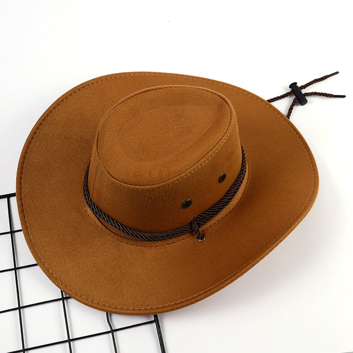 Ladies Outdoor Cowboy Hat Made of Soft Microfiber Suede with Drawstring Lune London