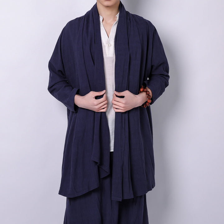 Men's overcoat with asymmetrical cut and decorative details Lune London