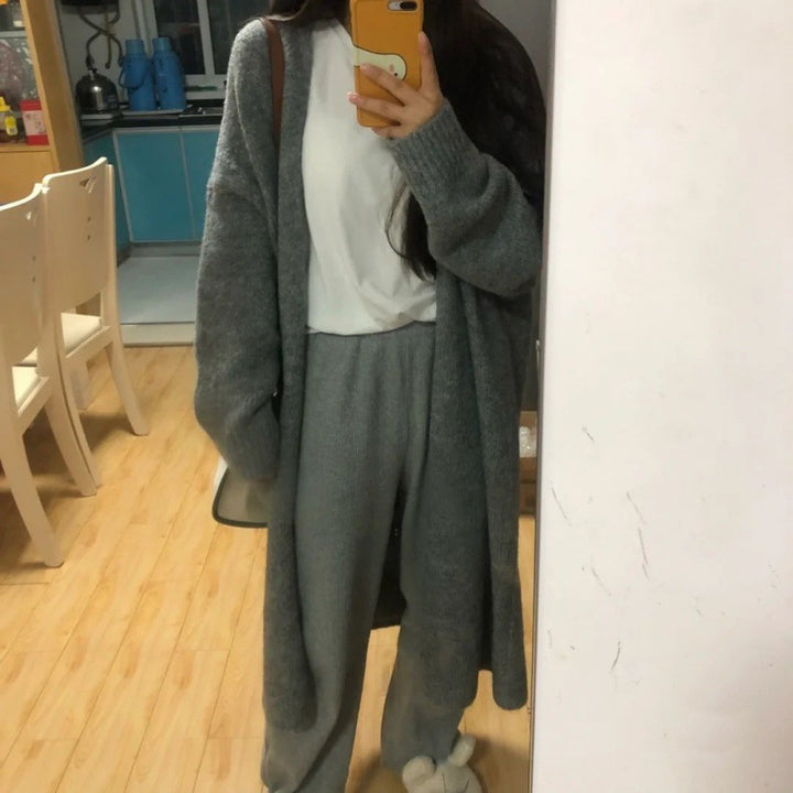 Cardigan long en tricot pour femmes Chic & Stil