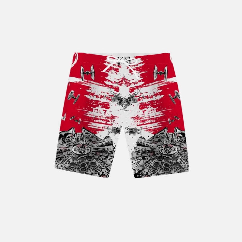 Men's Graphic Printed Psychedelic Swimwear Lune London
