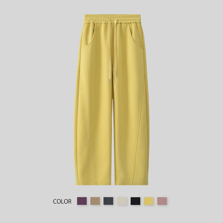 Women's elegant leisure pants with side pockets and elastic waistband Chic & Stil