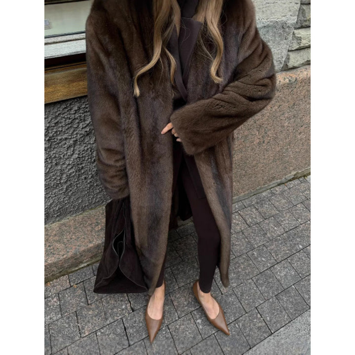 Women Elegant Fleece Coat Lune London