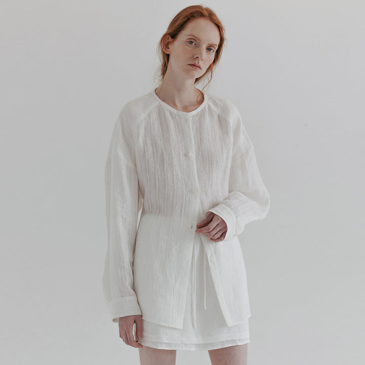 Chemises longues décontractées pour femmes avec structure fine Chic & Stil