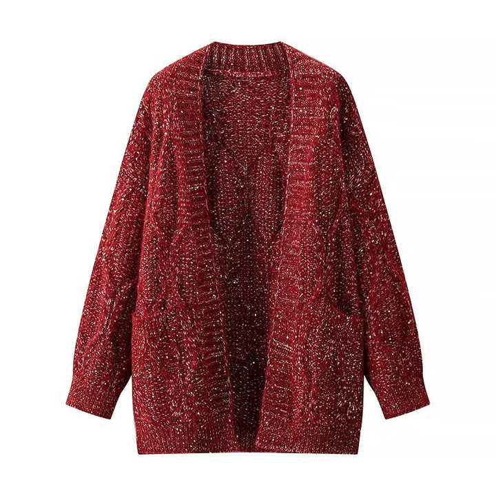 Cardigan en tricot chunky pour femmes avec poches pratiques Chic & Stil