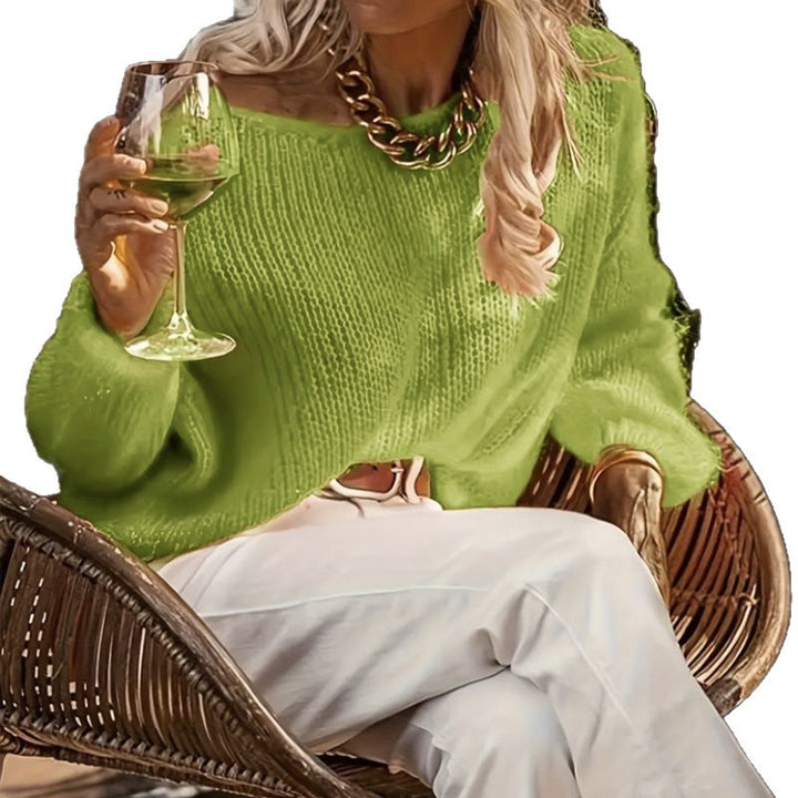 Thick knit sweater for women with a relaxed fit and wide sleeves Lune London