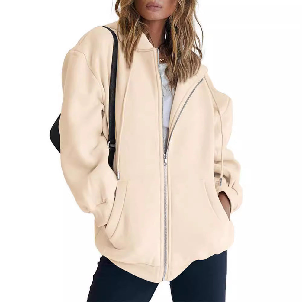 Ladies Zip-Up Hoodie Chic and Style