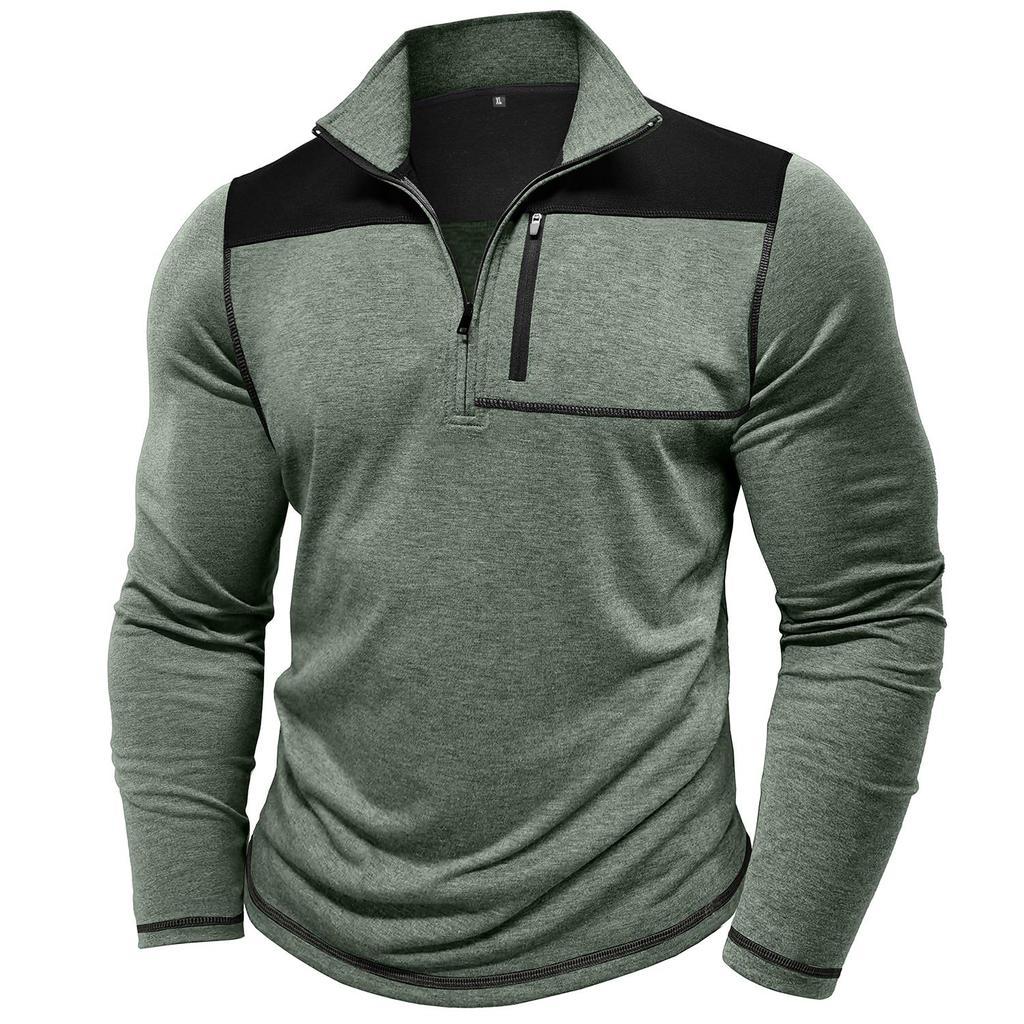 Half-zip sporty pullover for men with practical chest pocket Lune London