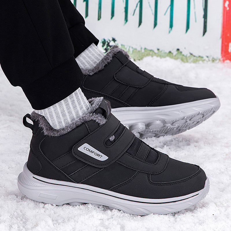 Insulated winter sneakers for women with a convenient velcro closure and a soft inner lining Lune London