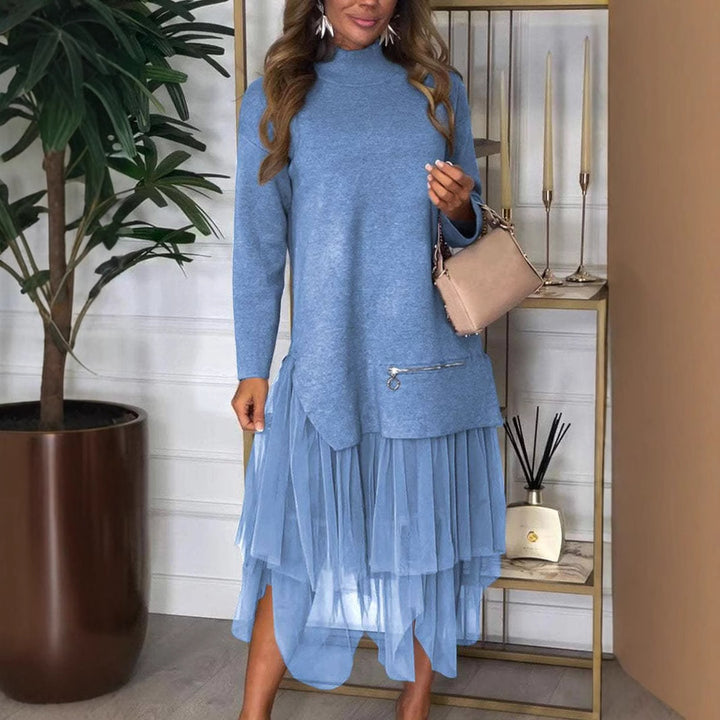 Robe hoodie pour femmes avec garniture en tulle Chic & Stil