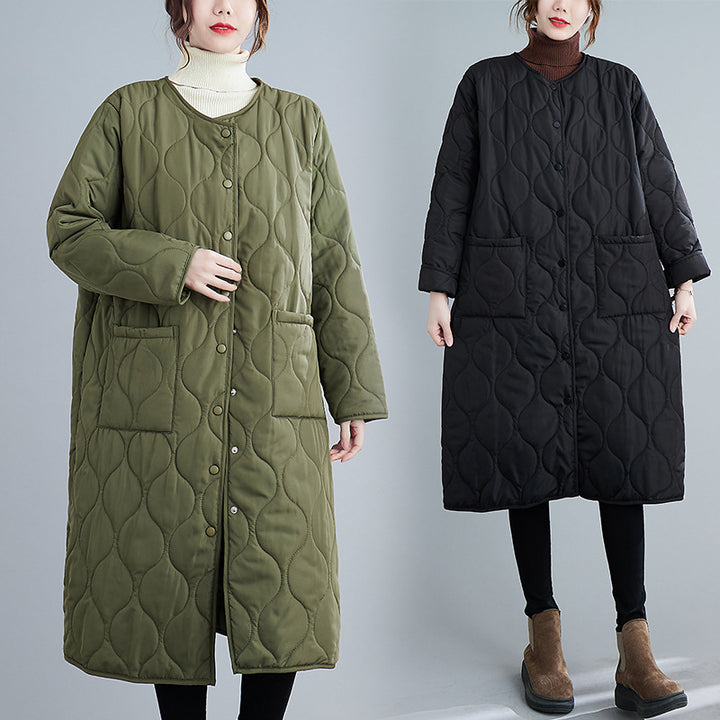 Lune London | Padded Jacket - Oversized Fit - Long Length - With Hood and Zipper