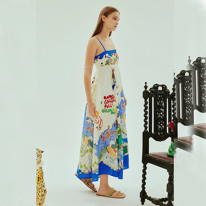 Chic & Stil Women's Bohemian Inspired Summer Maxi Dress