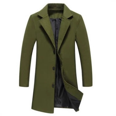 Lune London | Men's Elegant Wool Coat with Modern Cut and Warm Interior