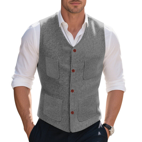 Multifunctional men's vest with practical pockets Lune London