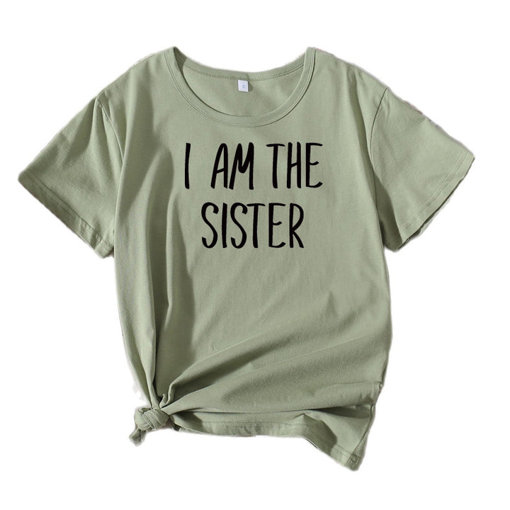 Women Leisure Sister T-shirt Statement Lune London