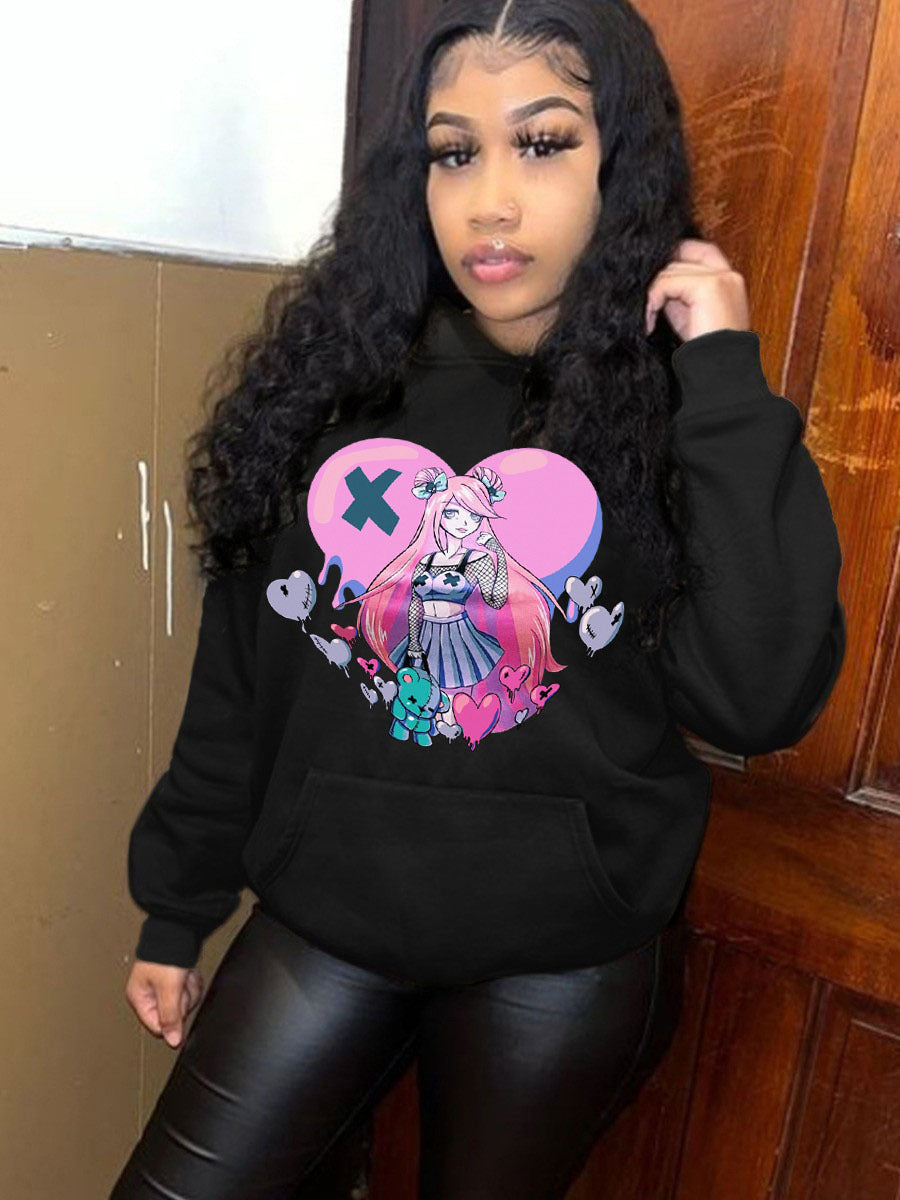 Women's hoodie with graphic print Lune London