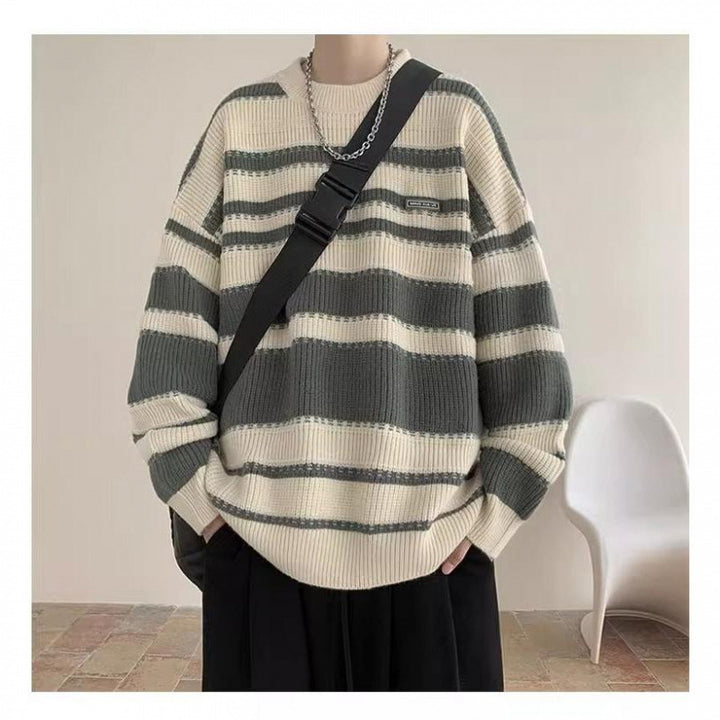 Lune London oversized striped design casual sweater for women