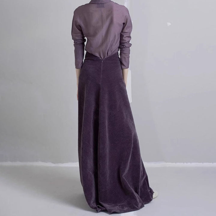 Jupe midi élégante pour femmes en velours de haute qualité Chic & Stil