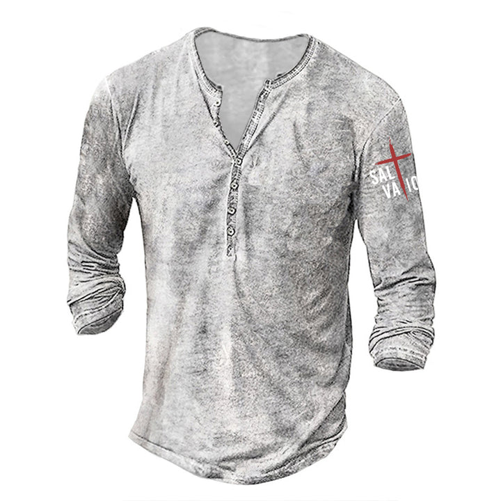 Casual long sleeve shirt for men with button placket Lune London