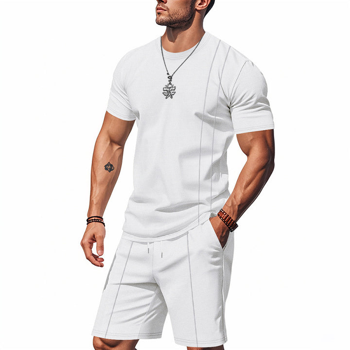 Men's short sleeve set and shorts made of breathable material Lune London