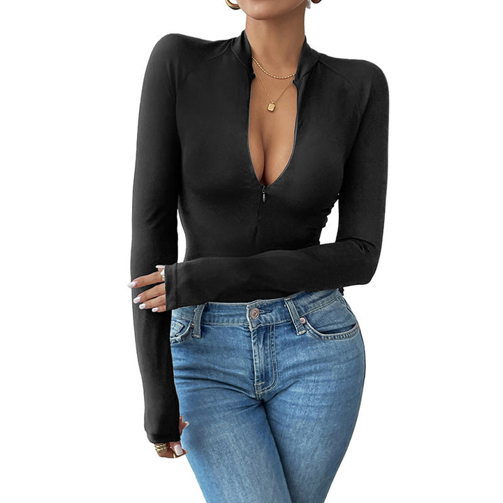 Zipped long sleeve body for women Lune London