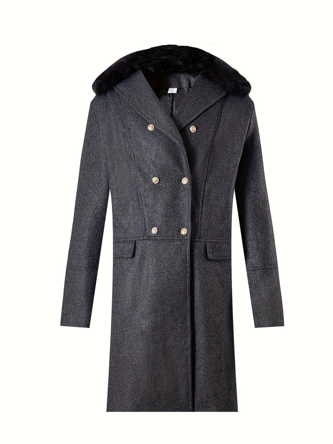 Men's Elegant Wool Jacket with Faux Fur Collar Lune London