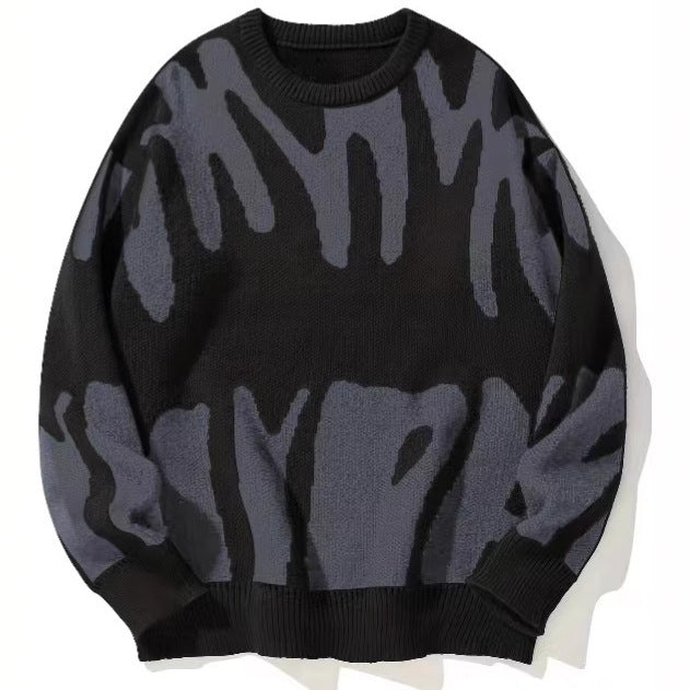 Ladies Oversized Sweater with Exciting Pattern Lune London