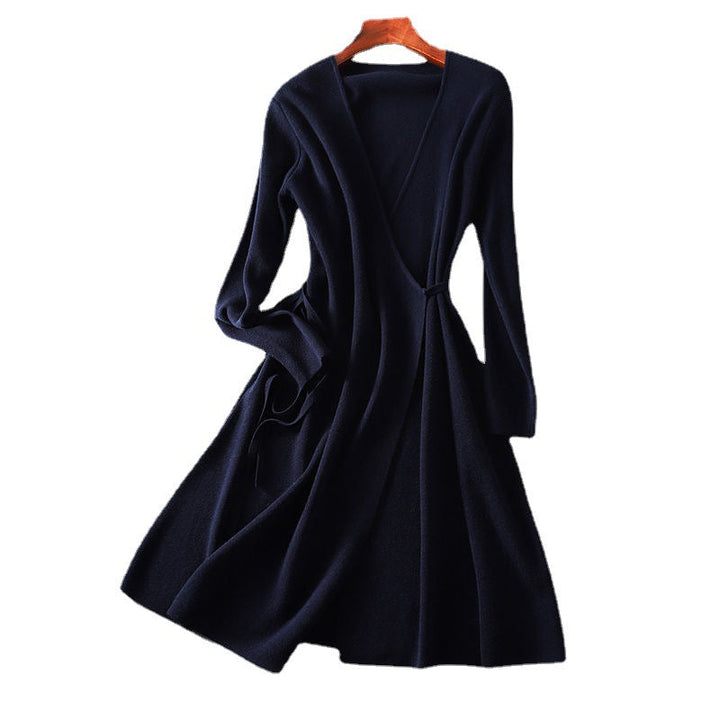 Women’s Wrap Dress with Long Sleeves and Elegant Waist Detailing Lune London
