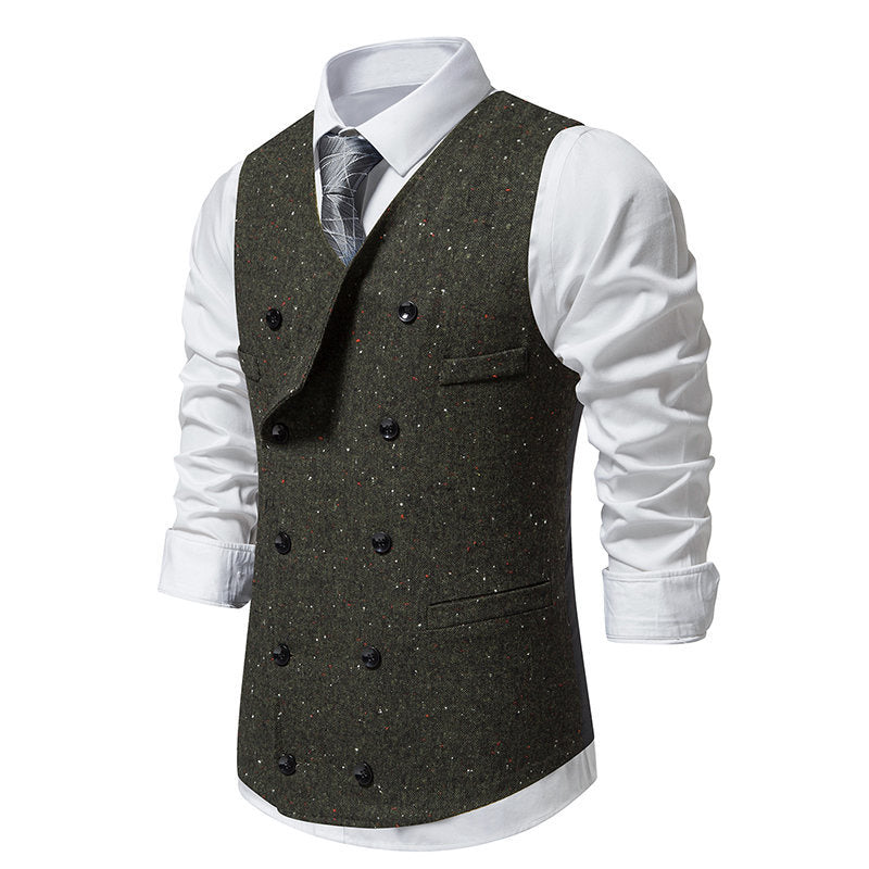 Elegant suit vest for men with double button design and practical pockets Lune London