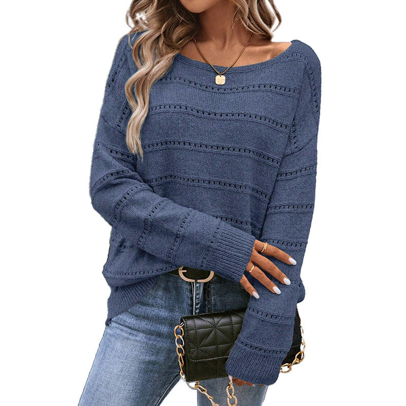Pull en tricot pour femmes avec une structure aérienne et un design ample Chic & Stil