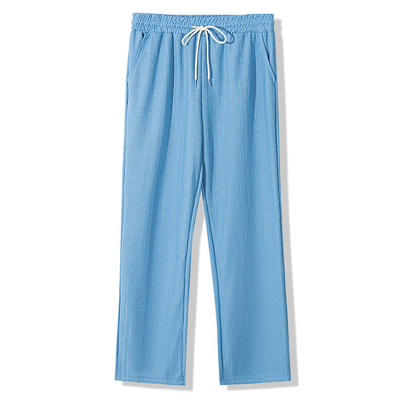 Women's Casual Leisure Pants with Elastic Waistband and Practical Side Pockets Lune London