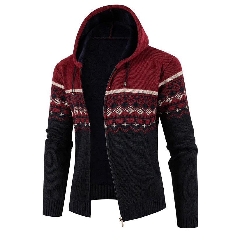Men's Hoodie with Norwegian Pattern Lune London