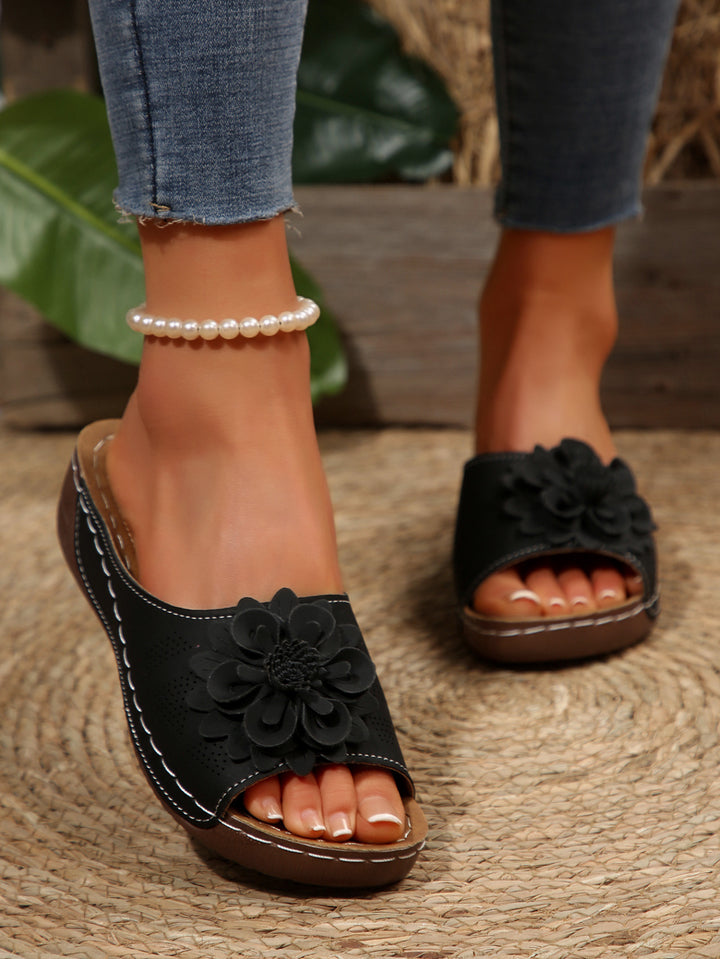 Lune London Decorative Flower Strap Sandals for Women