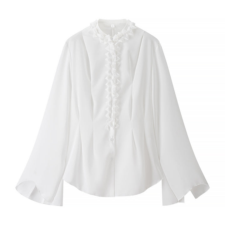 Women's blouse with an exciting ruffle detail and an elegant cut Lune London