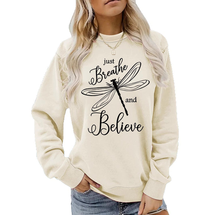 Sweat-shirt femme avec motif inspirant de cerf-volant et coupe décontractée Chic & Stil