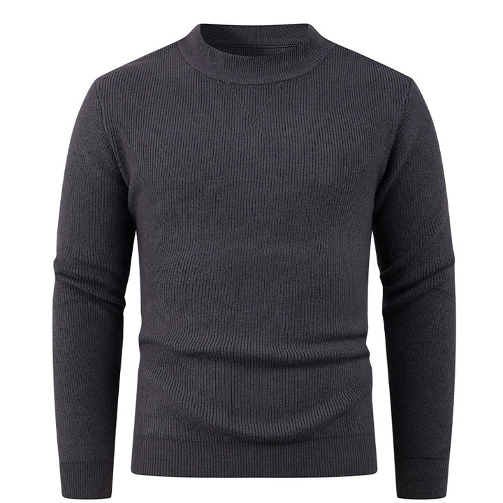 Structured men's sweater with round neck Lune London