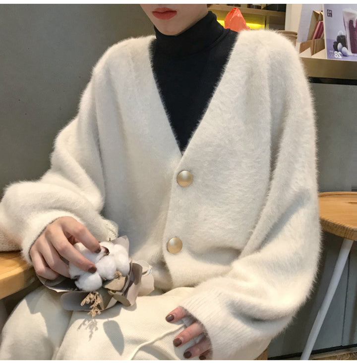 Ladies soft oversized cardigan Lune London