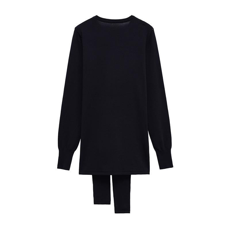 Knit sweater for women with refined belt and elegant cut Lune London