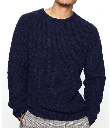 Men's Structured Sweater with Round Neck Lune London