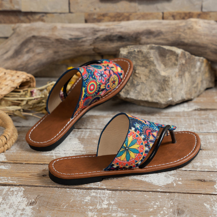 Ladies Colorful Flip Flops Lune London
