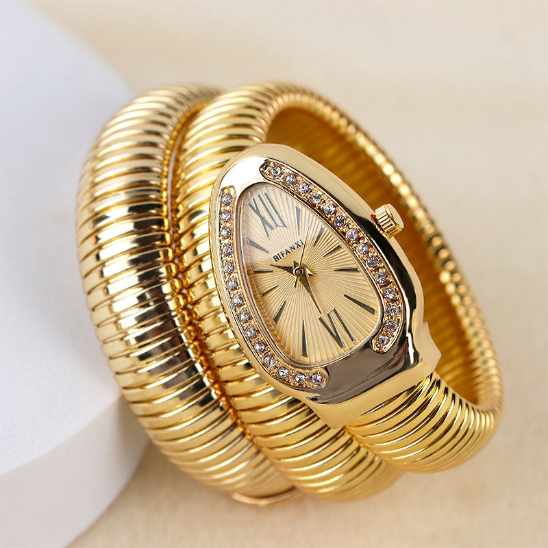 Lune London | Snake Watch with Quartz Movement and Personal Bracelet